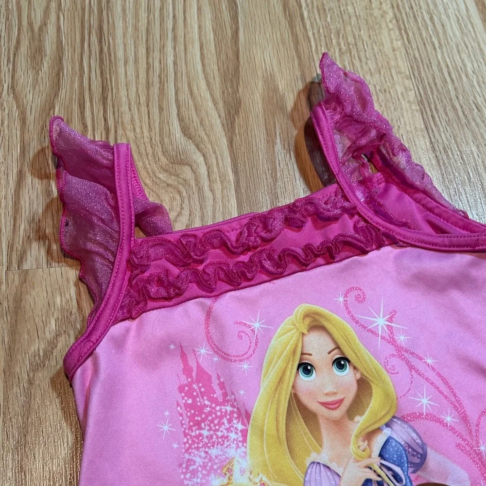 Disney Princess Nightgown Toddler 4T Pink Rapunzel Aurora Belle - Picture 5 of 6